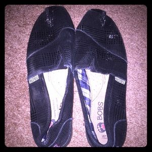 Donating soon!!! Bobs black slip on shoes